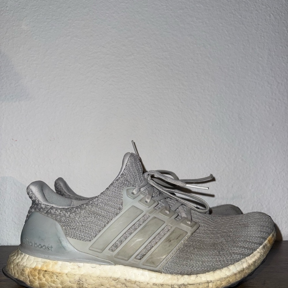 Adidas Ultra Boost Light Gray Running Shoes